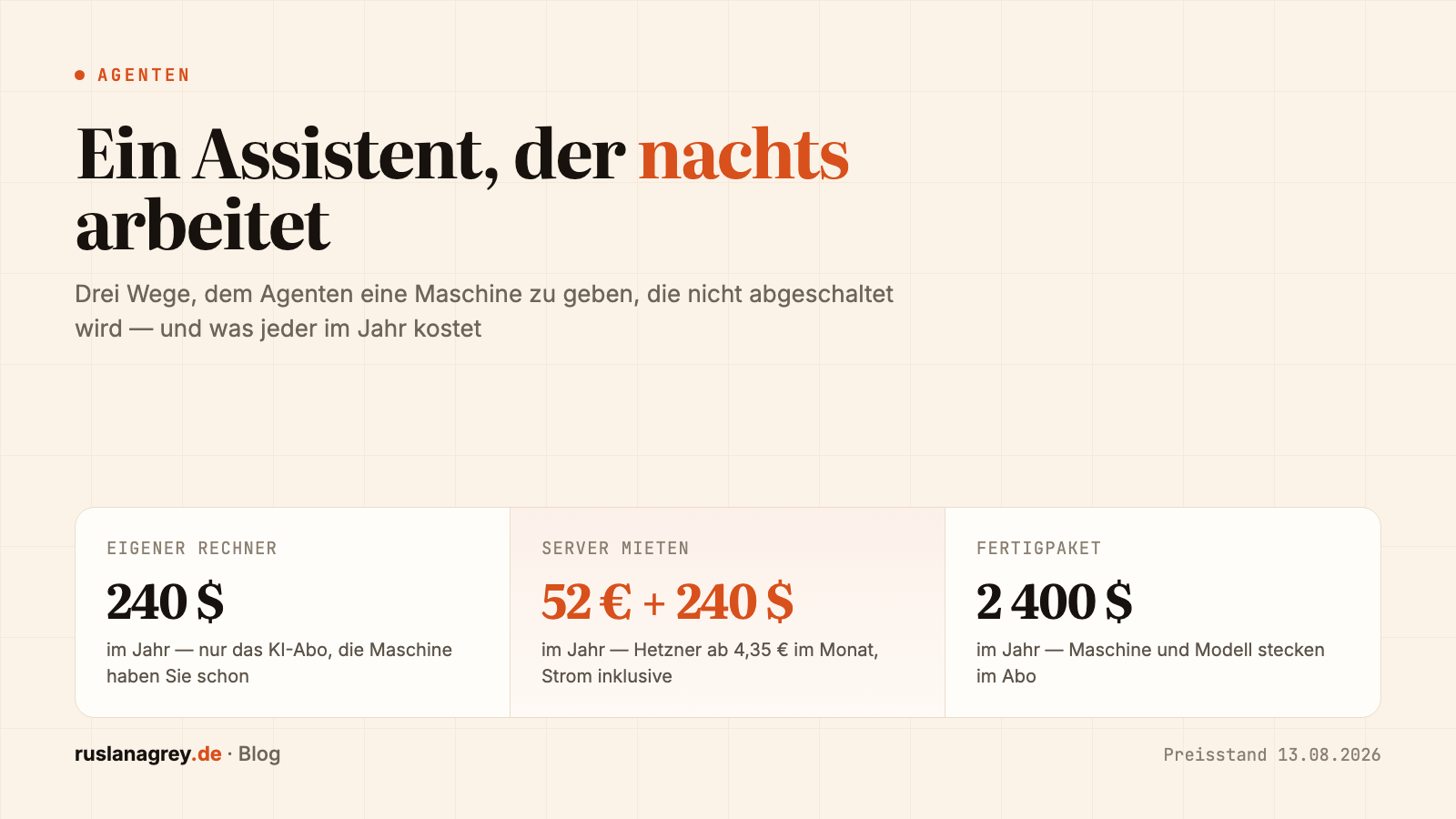Drei Wege, einem KI-Agenten eine Maschine zu geben, die nicht abgeschaltet wird